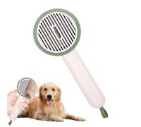 Cepillo más elegante para gatos, Pet Slicker Brush - Peine de preparación para el cabello gatito,Cepillo de gato portátil multifuncional con botón de liberación para mascota de largo