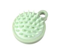 Cepillo masajeador de champú - Ducha para fregar la cabeza, cómodo limpiador de cabeza con cerdas de silicona Masajeador para el cuero cabelludo seco y húmedo - Suministros de ducha para el cuidado de