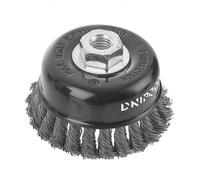 Cepillo metálico Dnipro-M T100-V frontal, alambre trenzado, reforzado 100 mm