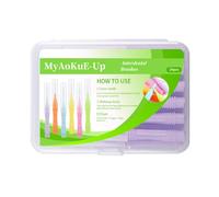 Cepillo microscópico de cejas con tapas, cepillo de laminación de cejas, peine multifuncional para extensiones de pestañas de cejas, herramientas