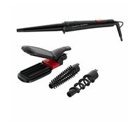 Rowenta - Infinite Looks CF422L Rizador de pelo Caliente Negro, Rosa 48 W