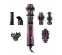 Ufesa Air Glam Roll Moldeador de Pelo 1200W, Sistema GlamSpin, Cepillo Rotativo, 6 Accesorios, Revestimiento Cerámico, 2 Velocidades y 2 Temperaturas, Aire Frío, Botones para Invertir el Giro