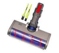 Cepillo motorizado eléctrico Turbo compatible con Dyson V7 V8 V10 V11 con cepillo suave y luz LED automática, para suelos de parquet, baldosas