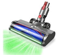 Cepillo Motorizado para Dyson V7 V8 V10 V11 V15, Cabezal de Cepillo Intercambiable con Tira de LED con Detección de Polvo, Cabezal de Cepillo de Limpieza Turbo para Parqué, Suelos
