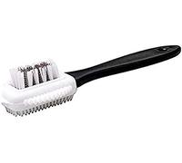 Cepillo multiusos de 4 caras para Nubuck y gamuza, cerdas de latón, cepillo para Nubuck y ante con ángulo de limpieza eficaz