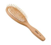 Cepillo ovalado grande con fuelle y mango de madera Eurostil