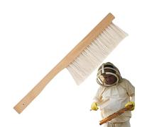 Cepillo Para Abejas, Cepillo Para Abejas Con Mango De Madera Y Cerdas De Caballo, Herramienta Suave Para Colmena Con Mango De Madera Suministros Apícolas Para Exterior