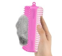 Cepillo para baño de animales domésticos - Cepillo de silicona para aseo e higiene del perro, herramienta triangular suave con limpieza profunda para gatos y razas felinas pequeñas de interior