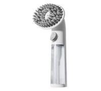 Cepillo para baño de mascotas, masajeador de silicona con masaje, cepillo para aseo de perros de baño - Para pelo largo y corto, limpieza de ducha, eliminación y capa inferior