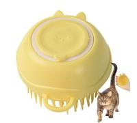 Cepillo para baño del perro, peine de aseo con forma de conejo de silicona - Cepillo para el aseo de gatos - Para lavar con champú y cuidado de la capa para gatos y cachorros