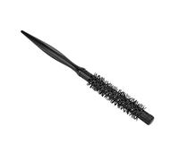 Cepillo para barba Cepillo para peinar el cabello Cepillo para barba de nailon Mango de madera Diseño hueco portátil ergonómico Panel de tubo de aluminio para hombres Viajes Salón