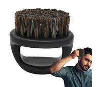 Cepillo para barba con cerdas de , cepillo para barba con cerdas de , cepillo vikingo portátil para barba para hombres con mango, peinado facial para aplicar aceite y bálsamo, adecuado