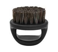 Cepillo para barba con cerdas de jabalí, cepillo de barba portátil para hombre con mango, peinado facial para aplicación de aceite y acondicionador, adecuado para casa, de viaje y en el ba