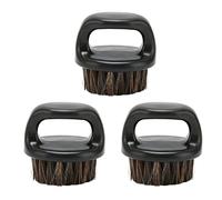 Cepillo para Barba de 3 Uds para Hombres, Mango Redondo sin Rebabas, Cómodo Uso, Práctico Cepillo de Afeitar para Limpieza de Barba Facial, Regalo para el Día del Padre