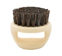 Cepillo para barba de cerdas de jabalí, cepillo aplicador ergonómico para aceite de barba, flexible y duradero, para todos los tipos de barba, cuidado de la barba sin esfuerzo en casa sin manos