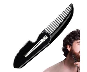 Cepillo Para Barba Hombre - Estilizador Bigote Portátil, Peine Plegable De Bolsillo, Adultos Viaje Salon Peluqueria Casa | Multipurpose Outdoor Indoor Utility modern high-performance
