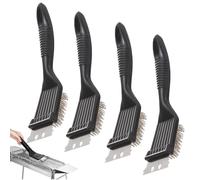 Cepillo para Barbacoa,3Pcs Cepillo Grill Acero Inoxidable Cepillo Limpieza Parrilla con Raspador Cepillo Metálico Barbacoa Barbecue Brush Cepillo de Limpieza de Parrilla,Herramienta de Limpieza