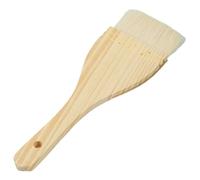 Cepillo para barbacoa con mango de madera natural para cocinar, hornear, asar al aire libre, barbacoa y cocina, incluso extender, fácil almacenamiento 060994