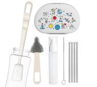 Cepillo para biberón, con Toalla y Utensilios para Limpiar Tazas, Cepillo Limpiador para Botellas de Agua, para, pajitas, sacaleches