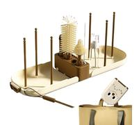 Cepillo para biberón, juego de limpieza para biberón, cepillo reutilizable de materiales no tóxicos para hospital aéreo y camping al aire libre