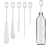 Cepillo para botellas - 5 piezas de accesorios de exfoliación flexibles para lavar tazas y tazas | Limpiador de cepillos de botellas para tazas - para limpiar productos para niños, tapas de zumo