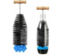 Cepillo para Botellas de 33 cm, Cepillo Limpia Botellas de Cristal,Diseño Ergonómico, Ideal para Botellas de Vidrio y Plástico Sodastream