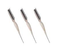 Cepillo para Burlas, Cepillo de de Rata, Combo de Herramienta de Peinado con Diseño que No Se Rompe, 3 Piezas Abs, 3 Filas, Cepillo de Nailon para Separación del Cabello, Uso en