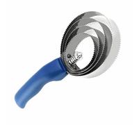 Cepillo para Caballos 4 Anillas Peine de Curry Rascador Rastra en Espiral Acero Inoxidable Doble Cara para Eliminar el Pelo Muerto Cambiar Pelaje Ovejas Vacas