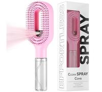Cepillo para cabello Mister - Cepillo de spray para cabello, 2 en 1, portátil, con spray de agua, para desenredar y peinar el cabello