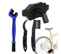 Cepillo Para Cadena de Bicicleta - Limpia Transmisión Equipo Completo | Herramienta Limpiadora De Cadena De 4 Piezas - Para Bicicletas Motocicletas Mantenimiento Ciclistas Motoristas Y
