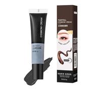 Cepillo para cejas con tinte de cejas, gel exfoliante para cejas, gel semicolor, tinte de cejas, dura hasta 3 días, maquillaje de cejas, regalo para mujeres (negro, talla única)