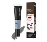 Cepillo para cejas con tinte de cejas, gel exfoliante para cejas, gel semicolor, tinte de cejas, dura hasta 3 días, maquillaje de cejas, regalo para mujeres (gris, talla única)