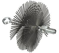 Escobilla para chimeneas 'redonda' de acero plano. Para la limpieza de humos. Ataque macho 12 Pero.