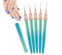 Cepillo para delineador de uñas, cepillo para delineador de uñas Dibujo | Pinceles para manicura con rayas Líneas largas, detalles finos, juego de bolí