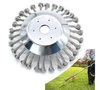 Cepillo para Desbrozadora, Profesional Cortador de Cepillo de Cono de Alambre, Disco de Cabezal de Cepillo de Recortadora para Limpieza de Malezas, Musgo (8 Pulgadas)