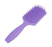 Cepillo para Desenredar con Paleta, Hueco para Evitar la Pérdida de Cabello, Mango Esmerilado, Cepillo Antideslizante para el Cabello, para Peluquería(Cuadrado púrpura)