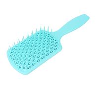 Cepillo para Desenredar con Paleta, Hueco para Evitar la Pérdida de Cabello, Mango Esmerilado, Cepillo Antideslizante para el Cabello, para Peluquería(Cuadrado verde)