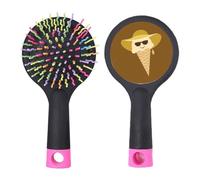 Cepillo para desenredar el cabello, base acolchada para sombrero y gafas, para salón de hielo dulce