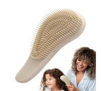 Cepillo para desenredar el Cabello - Masaje y Estilizado sin Nudos | Peine con Mango de Paja de Trigo y Cerdas flexibles | Cabello rizado, liso, mojado, seco, Reduce la Pérdida de Pe