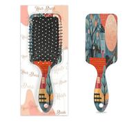 Cepillo para desenredar el cabello para mujeres y hombres, cepillo flexible de cerdas suaves (Line Art Manor)