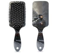 Cepillo para desenredar el cabello para mujeres y hombres, cepillo flexible de cerdas suaves (tren de vapor de nieve)