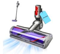 Cepillo para Dyson V7 V8 V10 V11 V15 con FuncióN de LiberacióN RáPida Boquilla Para Piso con Turbina de Cepillo de Accionamiento Directo Adecuado para Pisos Duros y Alfombras