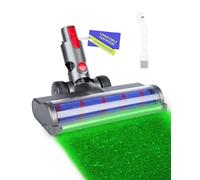 Cepillo para Dyson V7 V8 V10 V11 V15 con Luz LED Verde, Cepillo de Rodillo Suave Motorizado para Suelos Duros y Alfombras de Pelo Corto, Accesorio Aspiradora Dyson de Repuesto