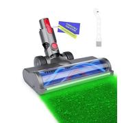 Cepillo para Dyson V7 V8 V10 V11 V15 con Luz LED Verde, Cepillo Motorizado con Rodillo para Suelos Duros y Alfombras de Pelo Corto, Accesorio Aspiradora Dyson de Repuesto