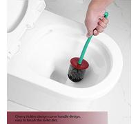 Cepillo para el Baño de Cerezas, Cepillo para el Baño de Cerezas y Limpieza del Soporte del Soporte Toliet Soportador de Pincel de Pie para el Linda Herramienta de para para la Ducha de (Rojo Oscuro)