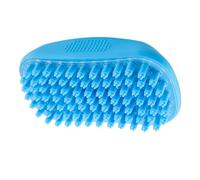 Cepillo para el baño para perros - Fuerador de cuerpo de goma suave | Cepillo de aseo para perros para mascotas | Limpieza de matices LOOFAH Pequeña ligera de baño fácil de limpiar Brebber Cause