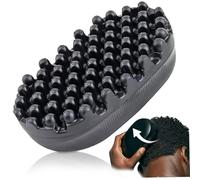 Cepillo para el cabello, cepillo para el cabello rizado, goma, rastro de rastro de de twist bavible racket afro para barberos y uso diario para rizado trenzado sucio, esponjada, esponja