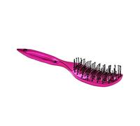 Cepillo para el cabello con diseño ergonómico curvo y ventilación, ideal para desenredar suavemente y masajear el cuero cabelludo, peine pequeño con costillas para todo tipo de cabello
