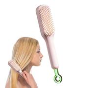 Cepillo para el cabello, mini último, cepillo de masaje antiestático autolimpiante, peine de cerdas suaves para un peinado largo, rizado y sobre la marcha