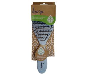 Cepillo para el cabello PACK 6u. Fibra natural de trigo, surtido de colores en minibox - Lov'yc